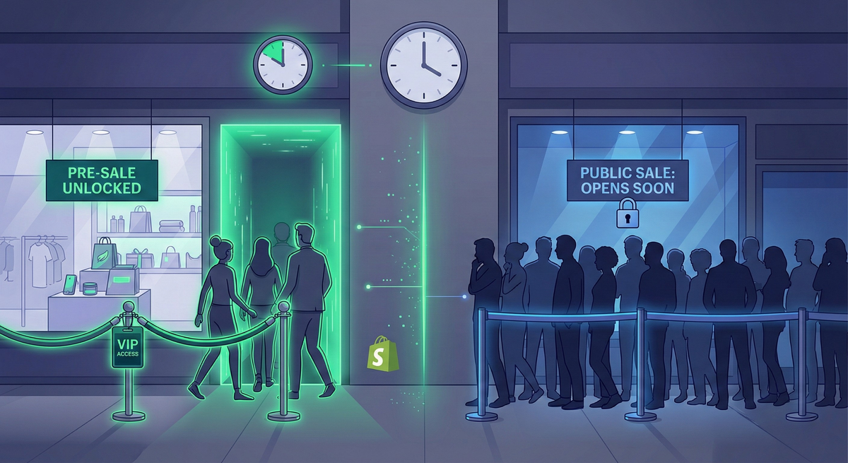 How to Create VIP Presale Experiences on Shopify (Without Custom Code)